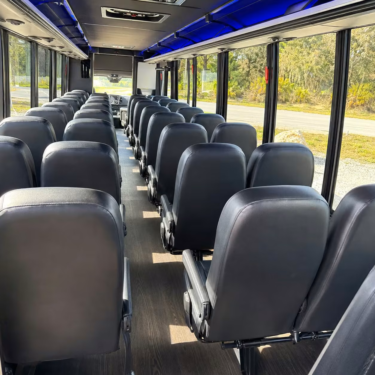 28 passenger minibus inside