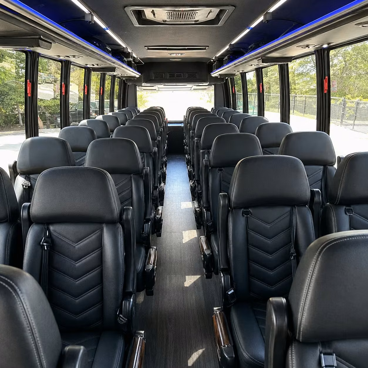28 passenger minibus interior